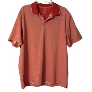 Van Heusen Air Rust/Terracotta Striped Golf Polo-Size-XL 4/$25❤️